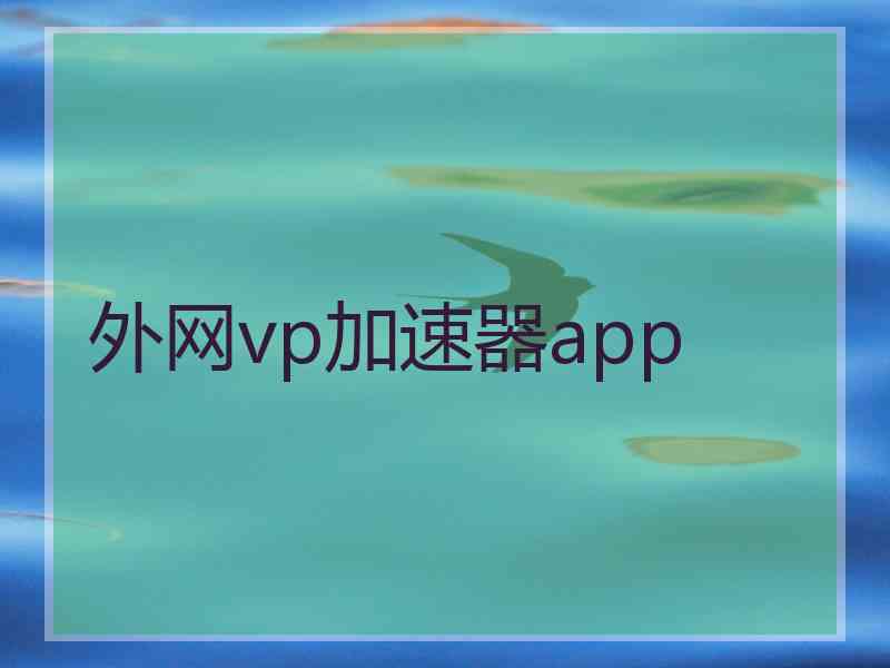 外网vp加速器app