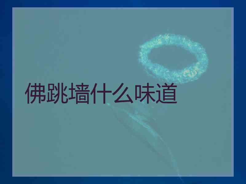 佛跳墙什么味道