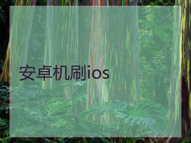 安卓机刷ios