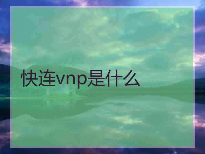 快连vnp是什么